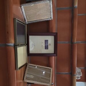 Brown and Gold Picture Frame Set